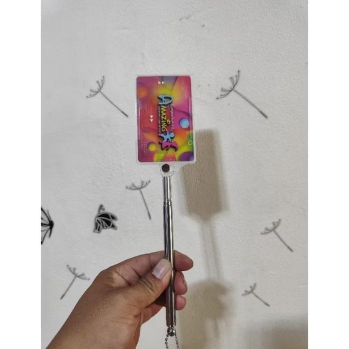 Tongkat Kartu Tol Teleskopik Tangkai Toll Stik Tol Stainless Adjustable - Transparan
