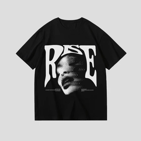 Rise Mode Korea kaos pria wanita T-shirt baju oversize t shirt distro