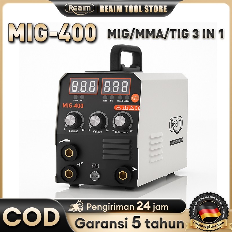 Reaim mesin las listrik solder mesin las MIG-400 IGBT travo las 900 watt Power Welding Tools Mesin L