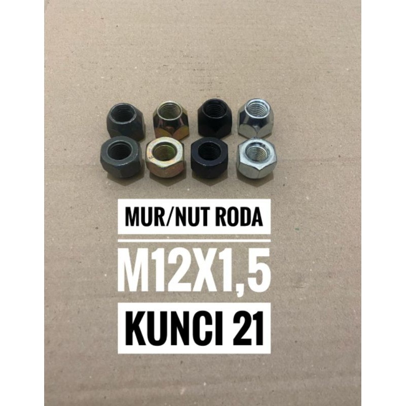 mur nut roda L300 kijang TAFT m12x1,5 kunci 21