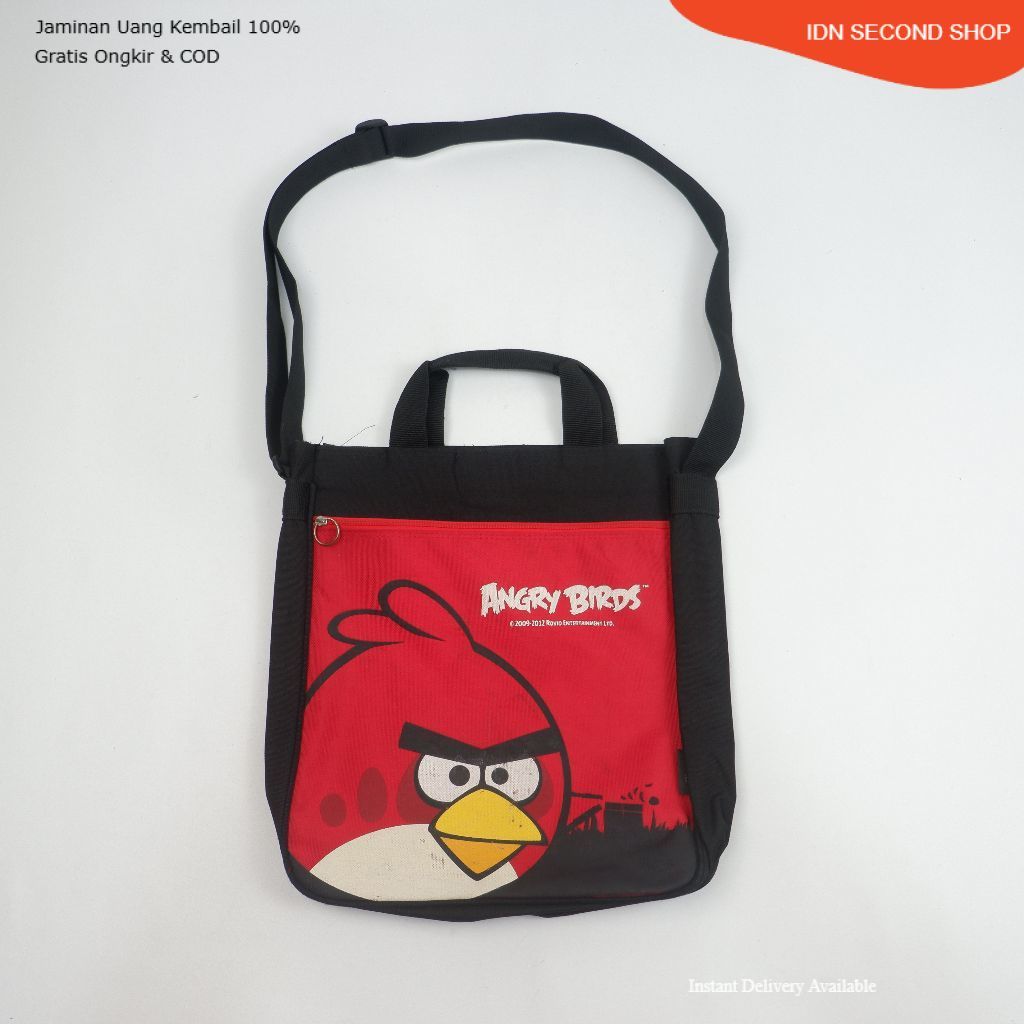 ANGRY BIRDS Kids Tote Bag - Vertical Lesson Bag 6L - Preloved