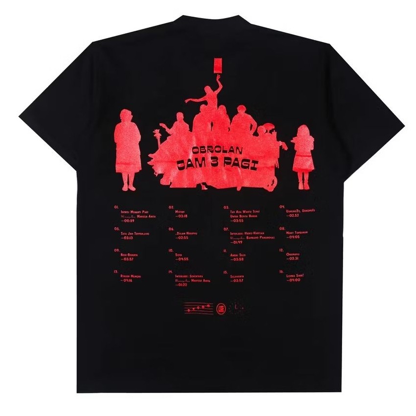 Tshirt LOMBA SIHIR - TRACKLIST | Lomba Sihir Official Merchandise