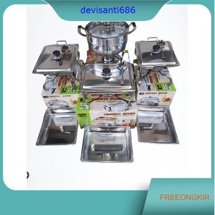 Prasmanan Set paket jumbo 3pcs + bulat SUPRA 28cm