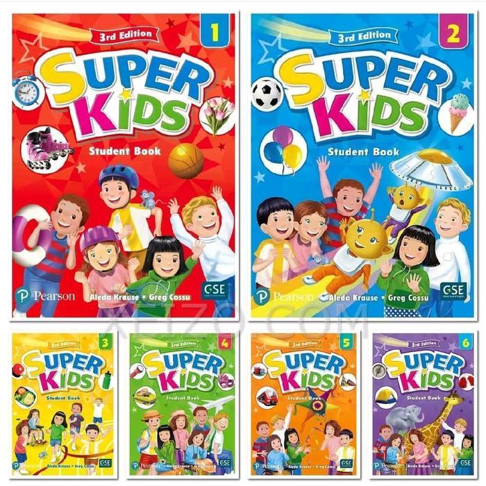Buku Super Kids 3rd Edition Level 1/2/3 Students Book & Activity Book - Level 1, Student's Book