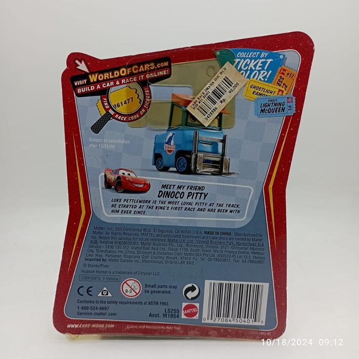 Disney Pixar Cars Race Orama Doc Hudson Mattel Diecast 1:55