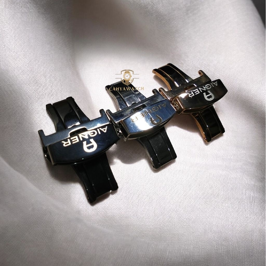 Buckle Engsel Pengait Jam Tangan Aigner Stainless Steell