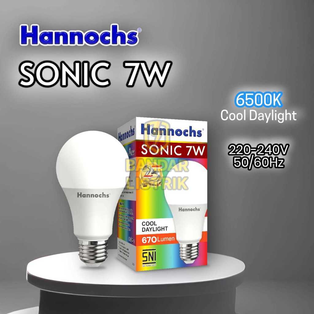 HANNOCHS Bohlam Lampu SONIC LED 7 Watt CDL Cool Daylight / WW Warm White E27 SNI