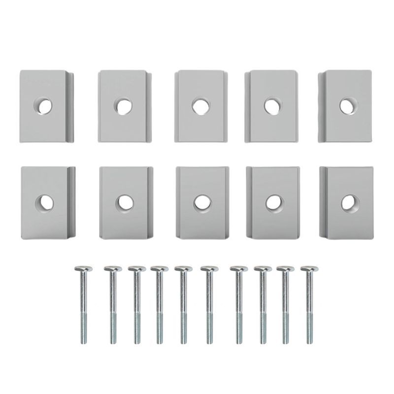 Professional Tool 10PCS T-Slot Aluminum Alloy T Slot Nut Woodworking Tool Jigs Screw Slot Fastener W