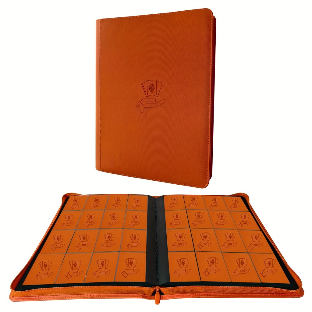 16 Pocket Card Binder, 1000+ Trang Card Album Folder, Side Loang Ringless Card Collection Binder for