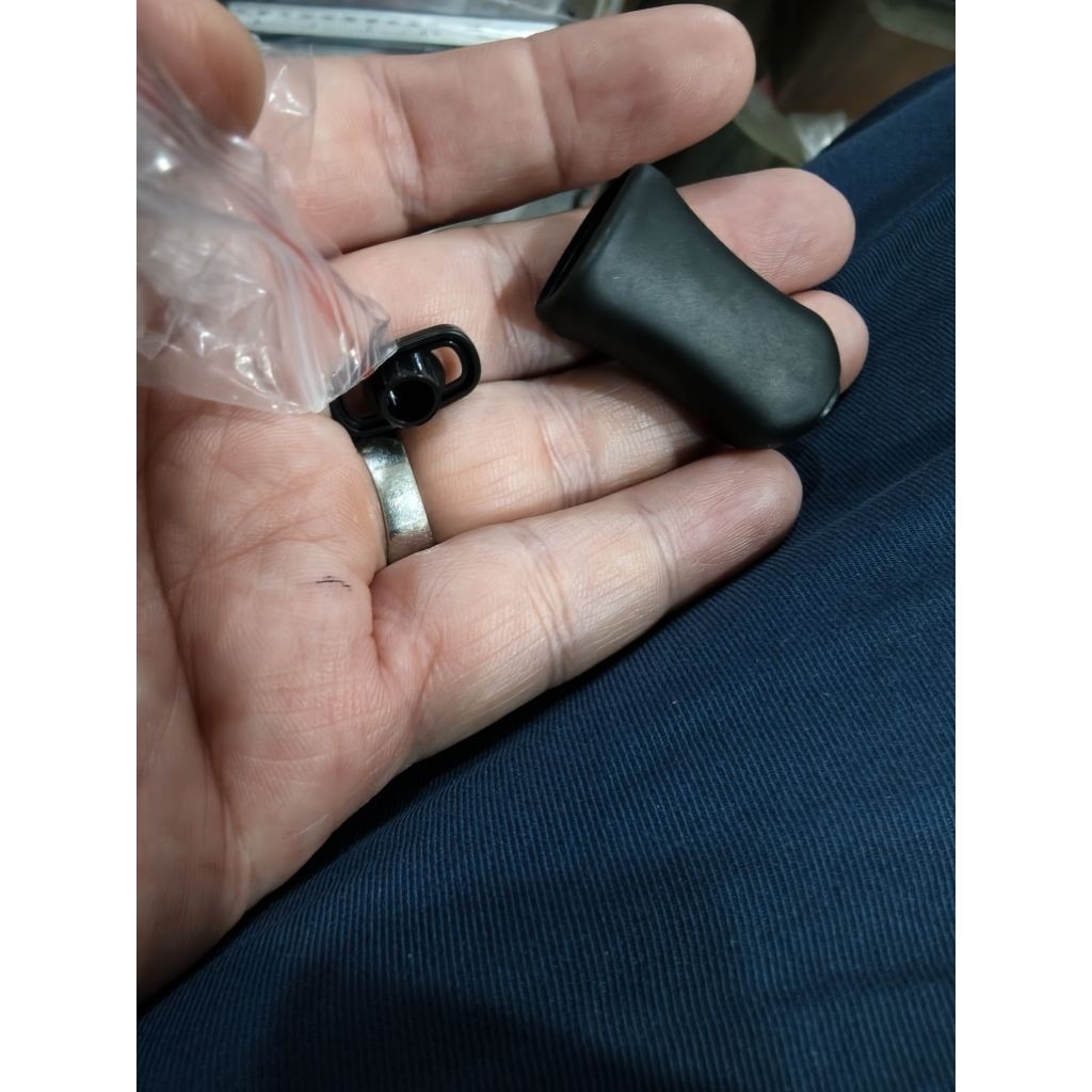 Part reel power knob atau handel knob untuk reel ryobi type karet hitam original