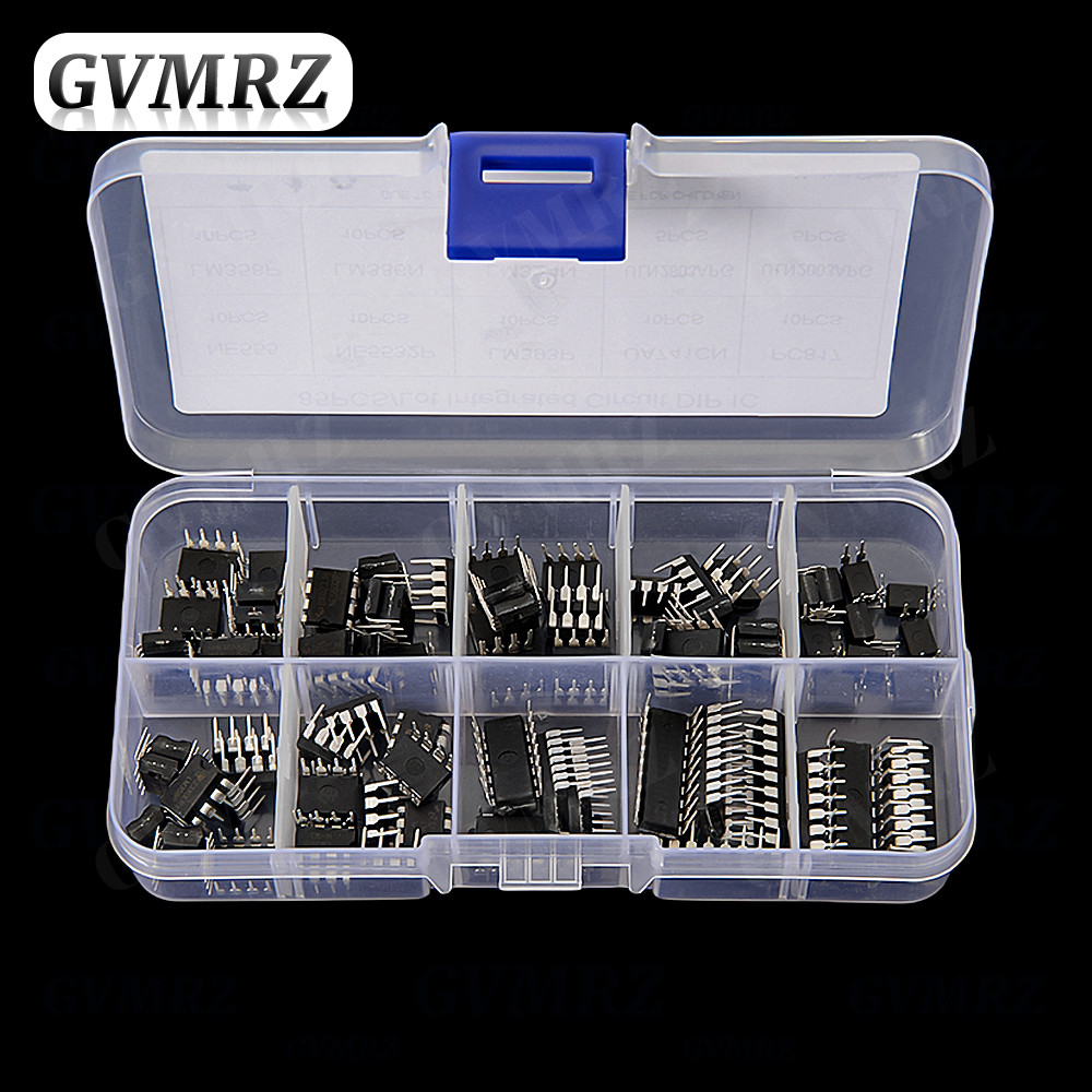 10Values 85PCS IC LM324 ip IC kit P rect ertion NE555 single precision timer LM393 PC817 LM358