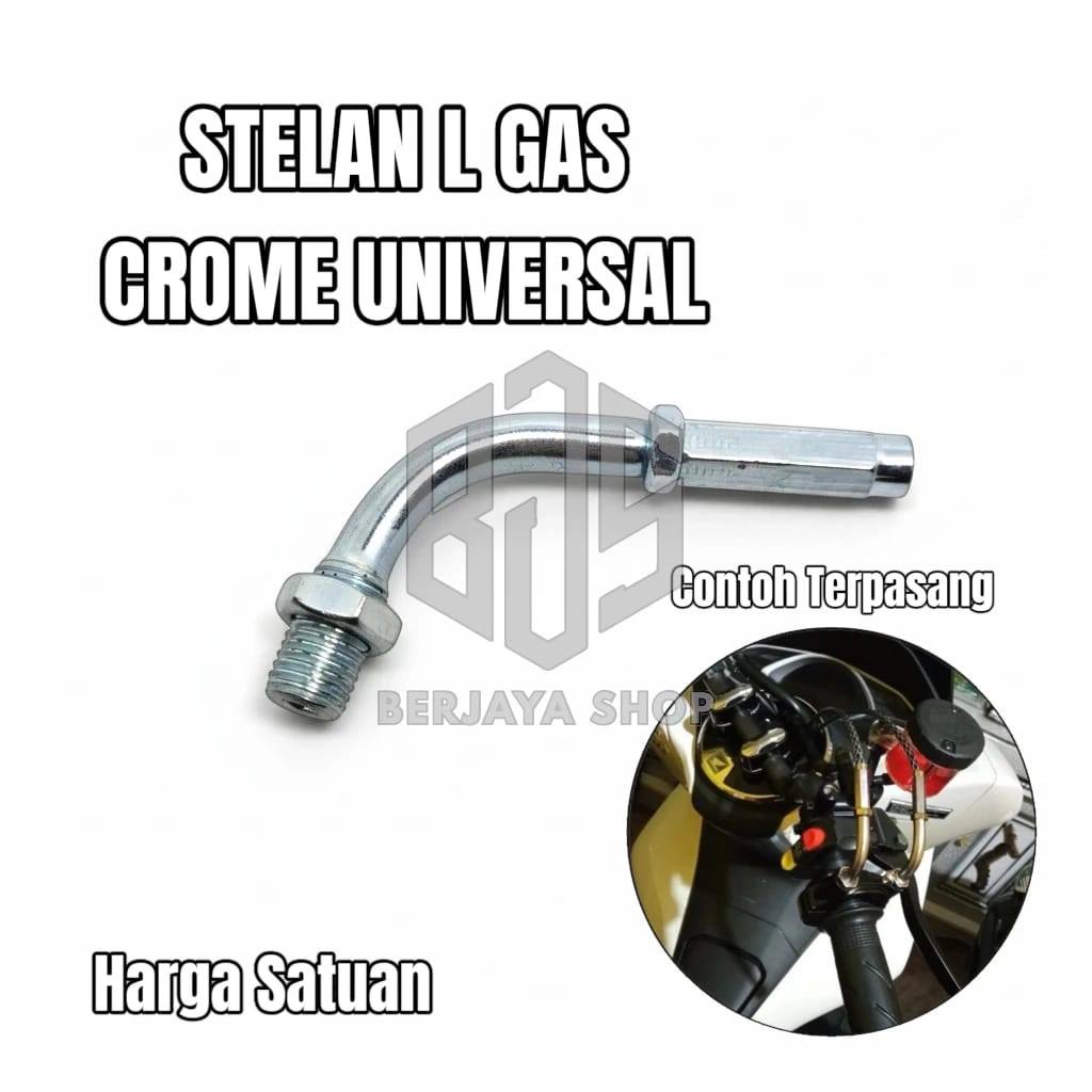 Stelan Setelan L gas aktif spontan Anti karat Chrome universal