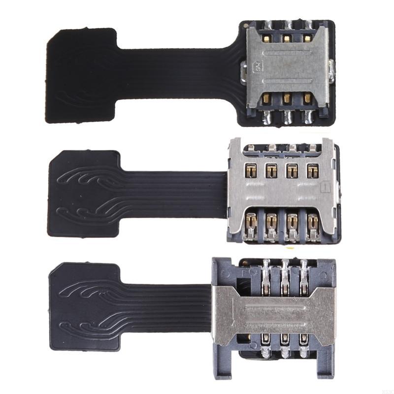 SIM Card Adapter Converter Standby Flex Cable Dual SIM + Micro SD Two-in-one Horizontal for Android 