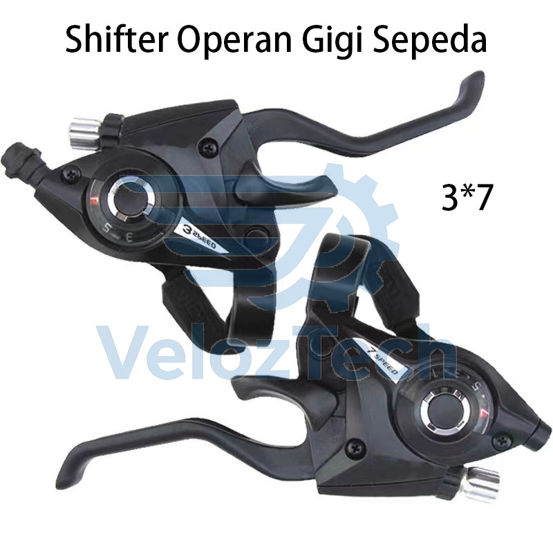 Shifter Operan Gigi Sepeda MTB 3*7 Handle Alloy 1SET Kiri Kanan Handel Sifter Federal Gunung Dewasa