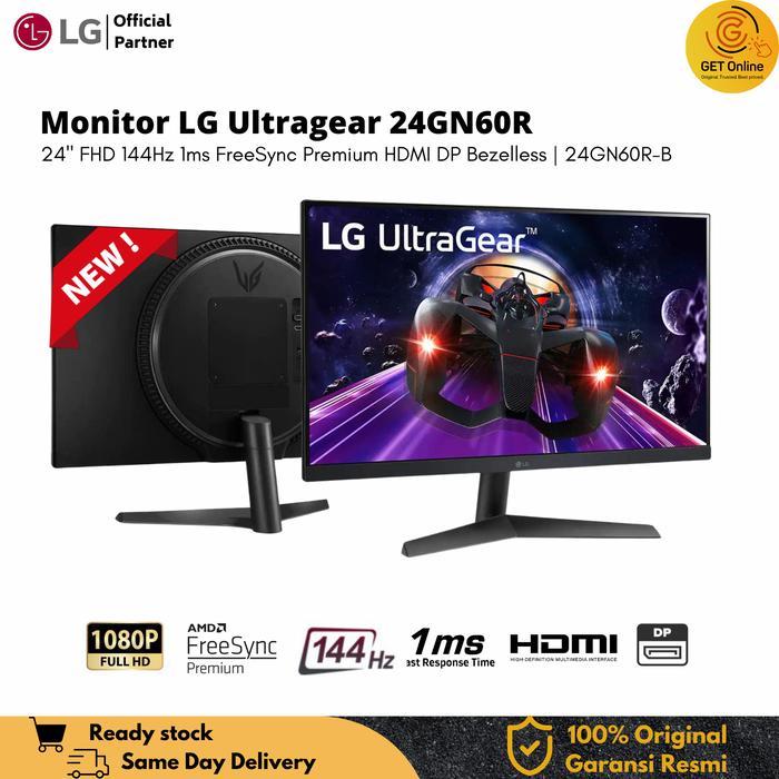 [PROMO]Monitor LED LG 24GN600 IPS 1080 144Hz HDMI DP HDR10 | 24GN600-B - 24GN60R- Visual Hands