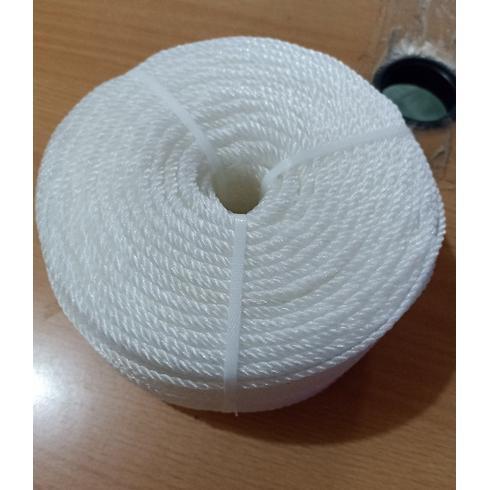 Tali tambang plastik 6 mm PerRoll - Tambang Plastik ukr 6 mm - Putih