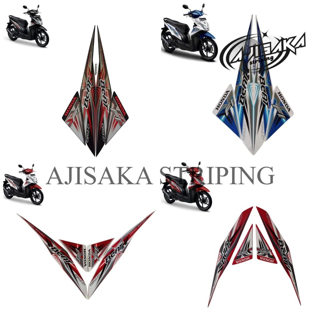 Striping stiker motor honda beat fi 2015 2016 Fullset original premium