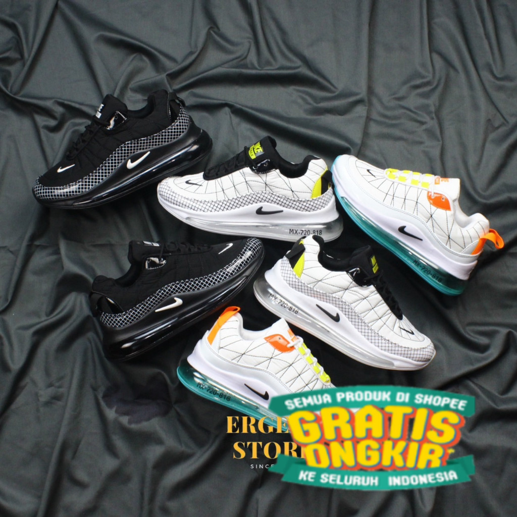 SEPATU PUTIH HITAM NK AIR MAX 720 818 SNEAKERS WANITA PRIA/ keren cool