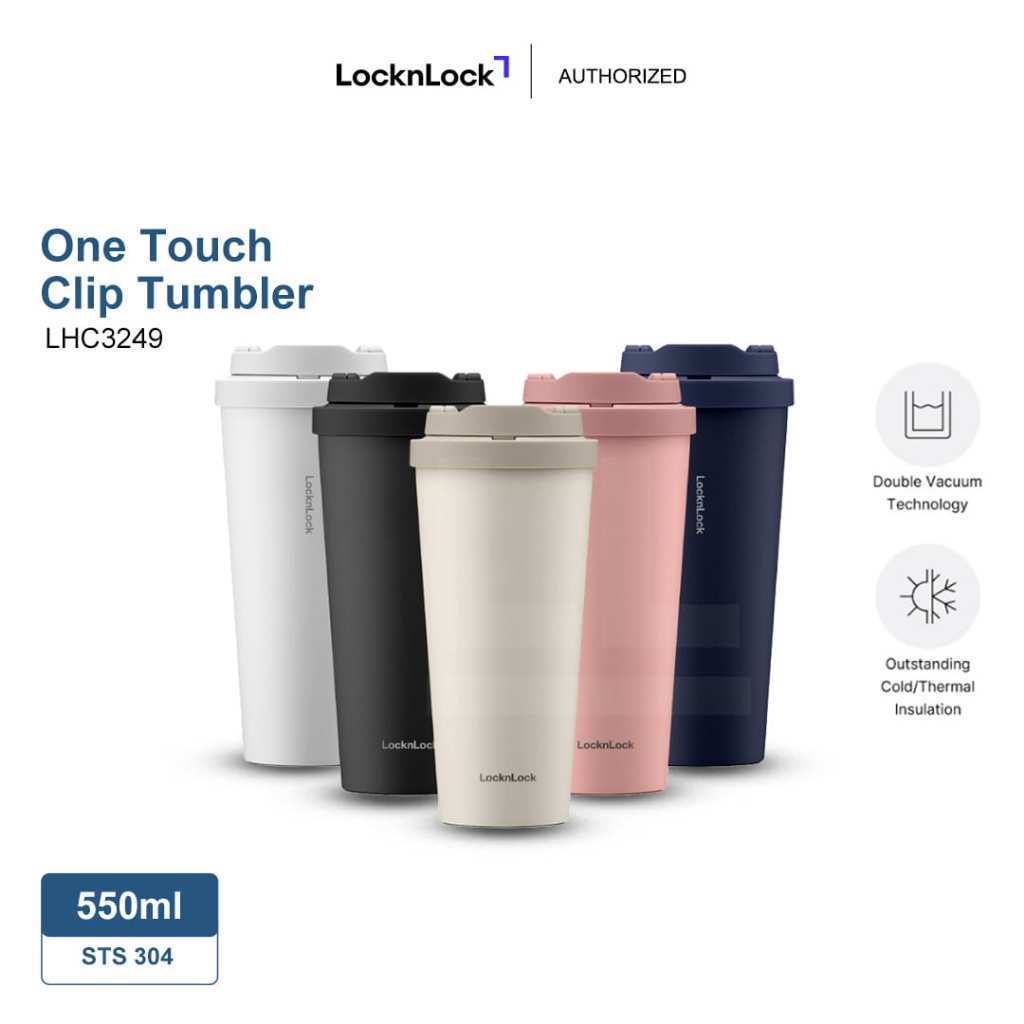 LocknLock One Touch Clip Tumbler 550ML - LHC3249