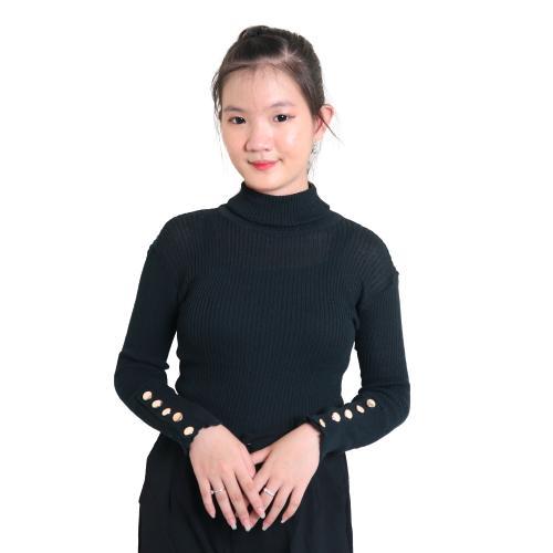PROMO DISKON BB 40- 90KG JUMBO Sweater Baju Dalaman Turtleneck Knit / Rajut Manset Wanita /atasan ke