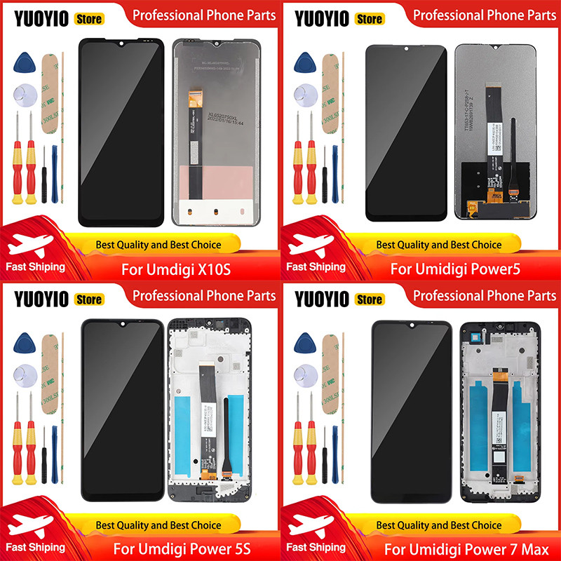 Original Tou splay For Umigi BISON X10S Bison X10G Power 5 Power 5S Power 7 Max LCD Screen gitizer A