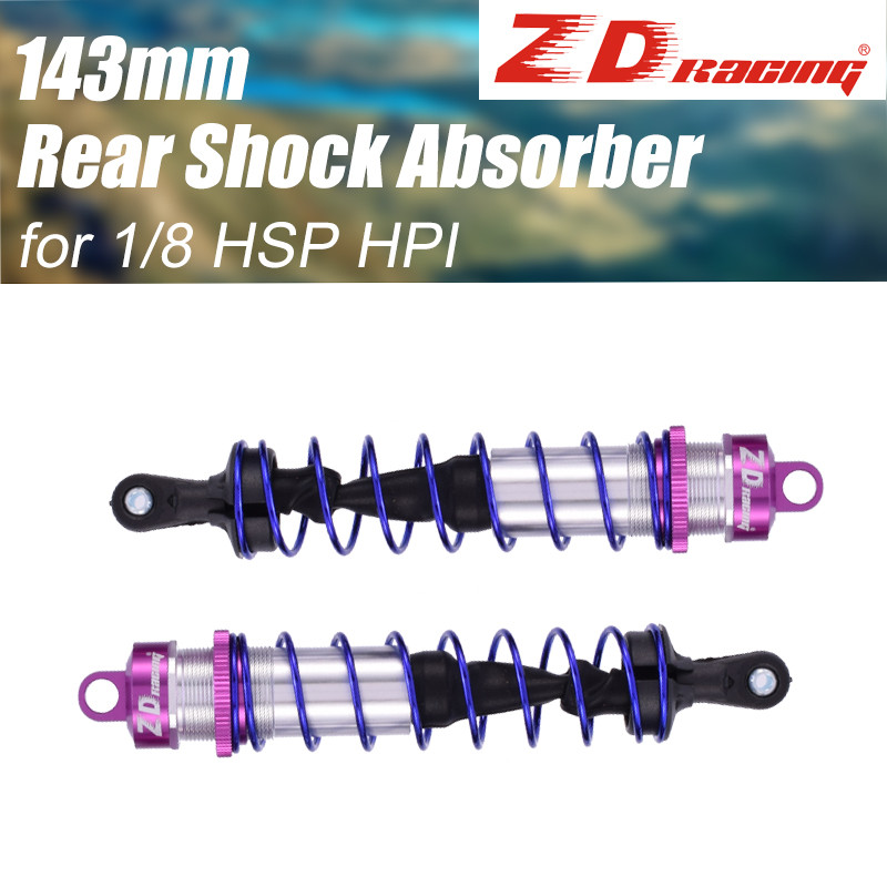 2pcs ZD Racing 120/143mm Front/Rear Shock Absorber Damper Suspension for RC Car Truck Buggy Truggy 1