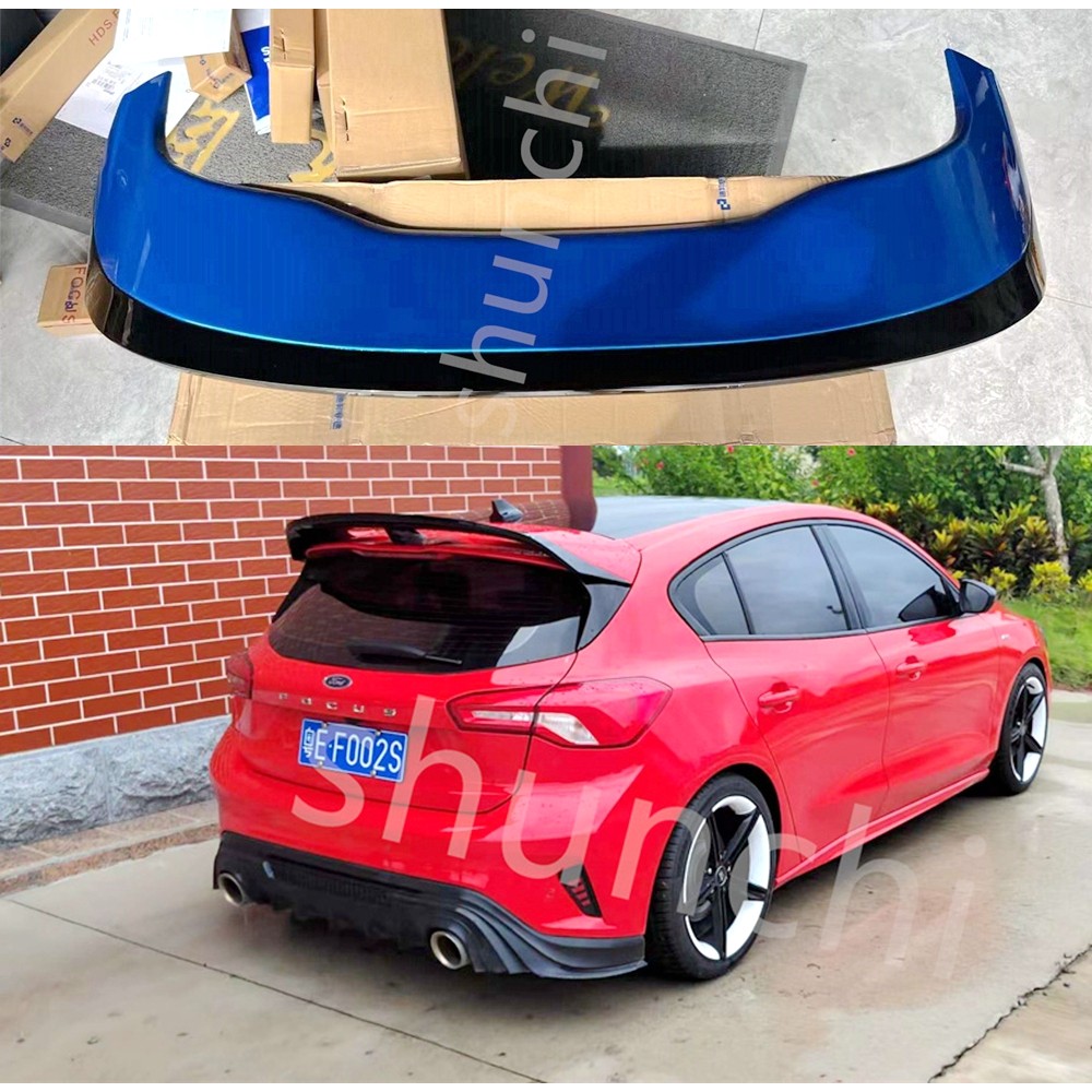 For Ford Focus 2019 2020 2021 2022 ABS Exterior Rear Spoiler Tail Trunk Boot Wing Decoration Car Sty