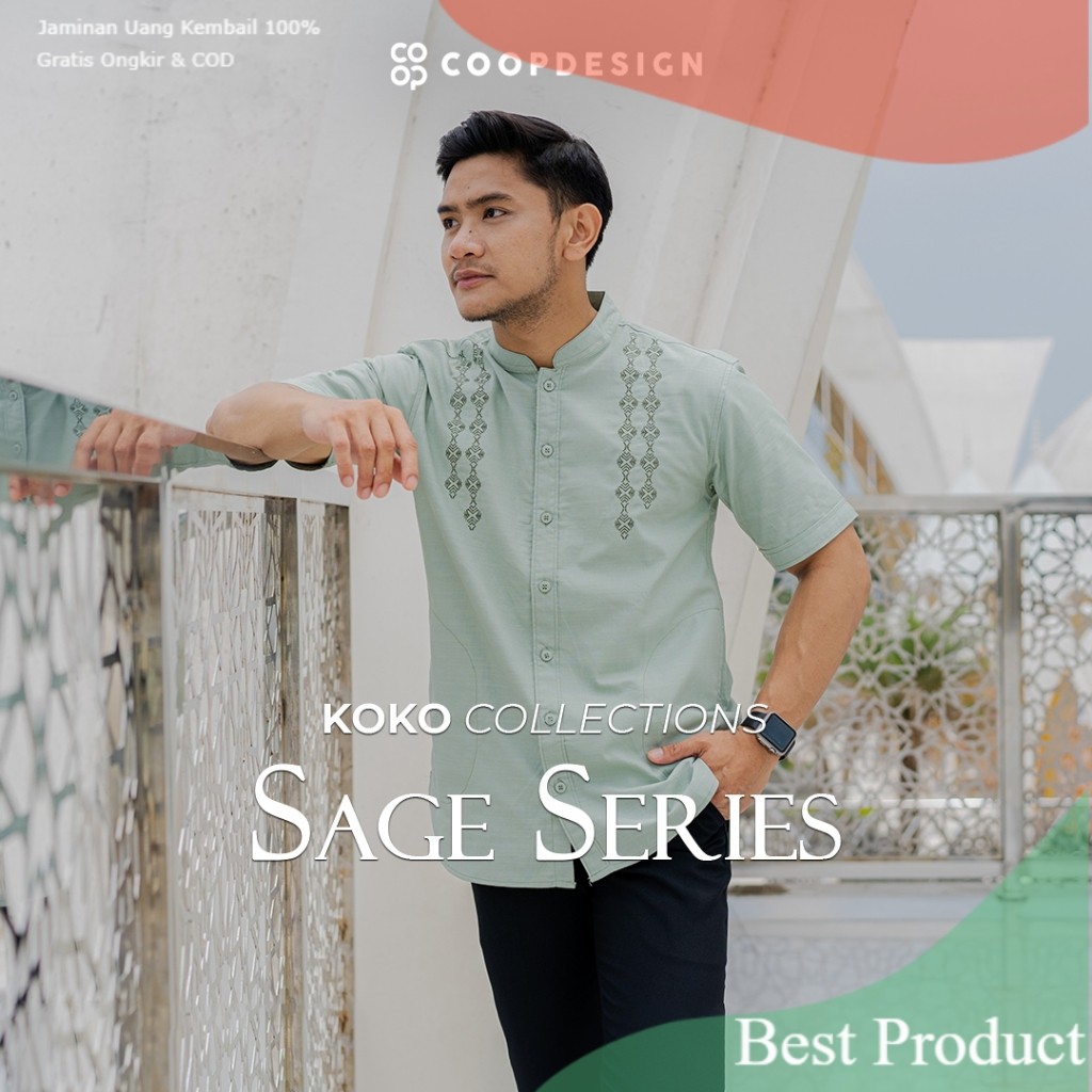 [Koko Raya Sage & Green Army Series] Coop Design - Koko Sage & Green , Tosca, Army Collection Pria B