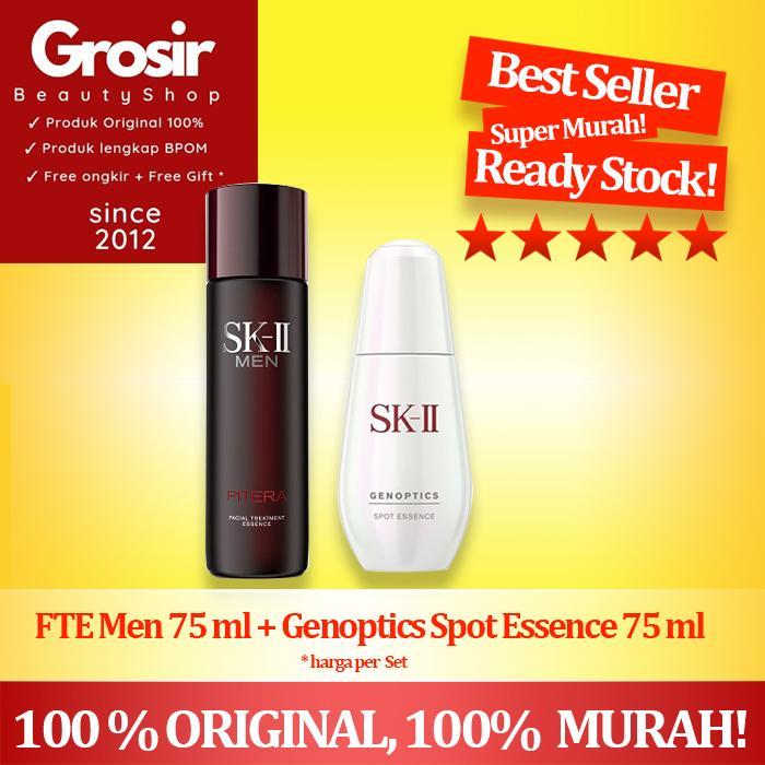 SK-II SK II SK2 SKII Paket Pitera FTE Men + Genoptics Spot Essence 75