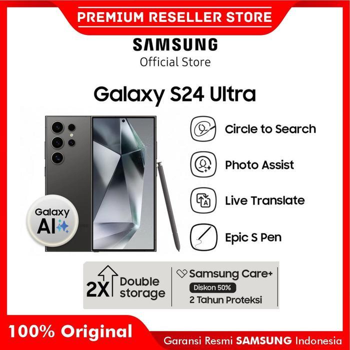 RAMADHAN SALE Samsung Galaxy S24 Ultra 12/512GB 12/1TB 12/256GB RAM 12/512GB Resmi - YELLOW TITANIUM