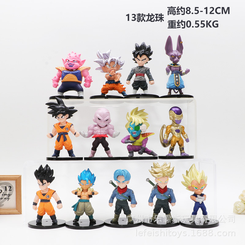 Dragonball  Action Figures Toys Model Sun Wukong God of Destruction Vegeta Miniature Doll Ornament A
