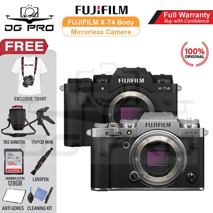 Fujifilm Fuji XT4 XT-4 Body Only Original BO X-T4 Camera Mirrorless - PAKET STANDAR
