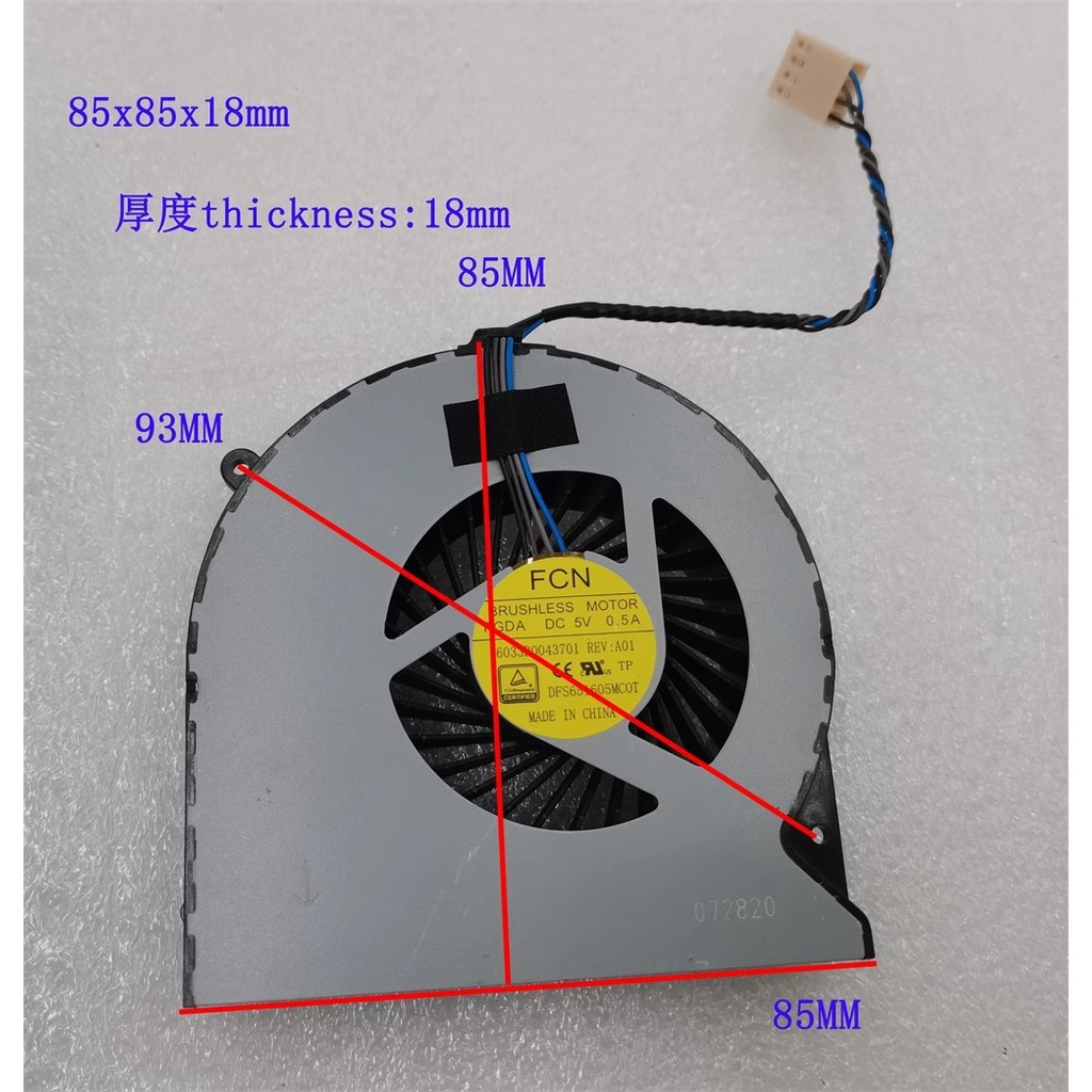 Fan FOR 6033B0043701 HP MINI T620 Plus KSB0705HA-A 6033B0035901 739835-001  NS75B03 15A09 FGDA 5V 60
