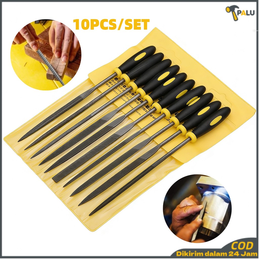 10 Pcs Kumpulan File Kikir Diamond Set Kikir Set Mini Kikir Besi Kikir Pahat Ukir