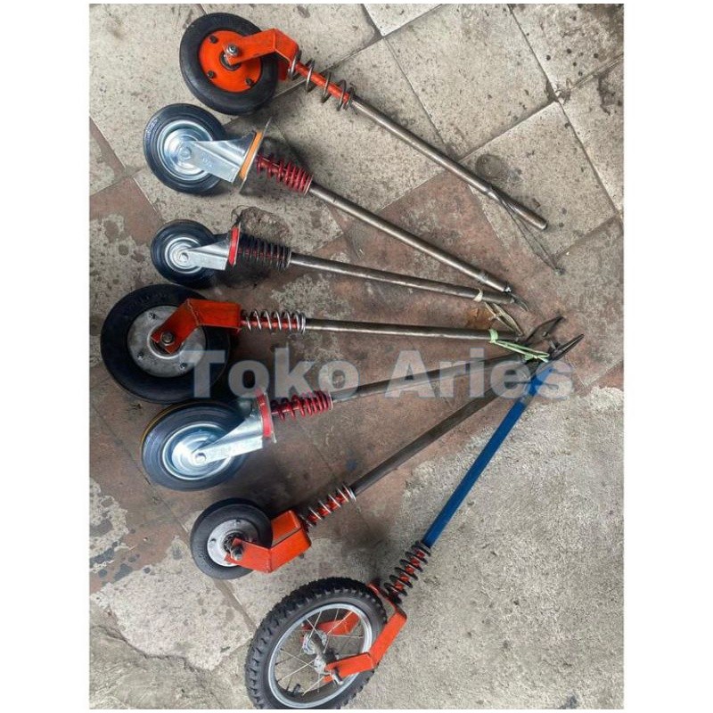 Roda Geletrek Gerobak (Roda Bantu Belakang)