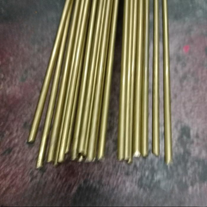 as kuningan diameter 4 mm x panjang 1000 mm/as rod kuningan