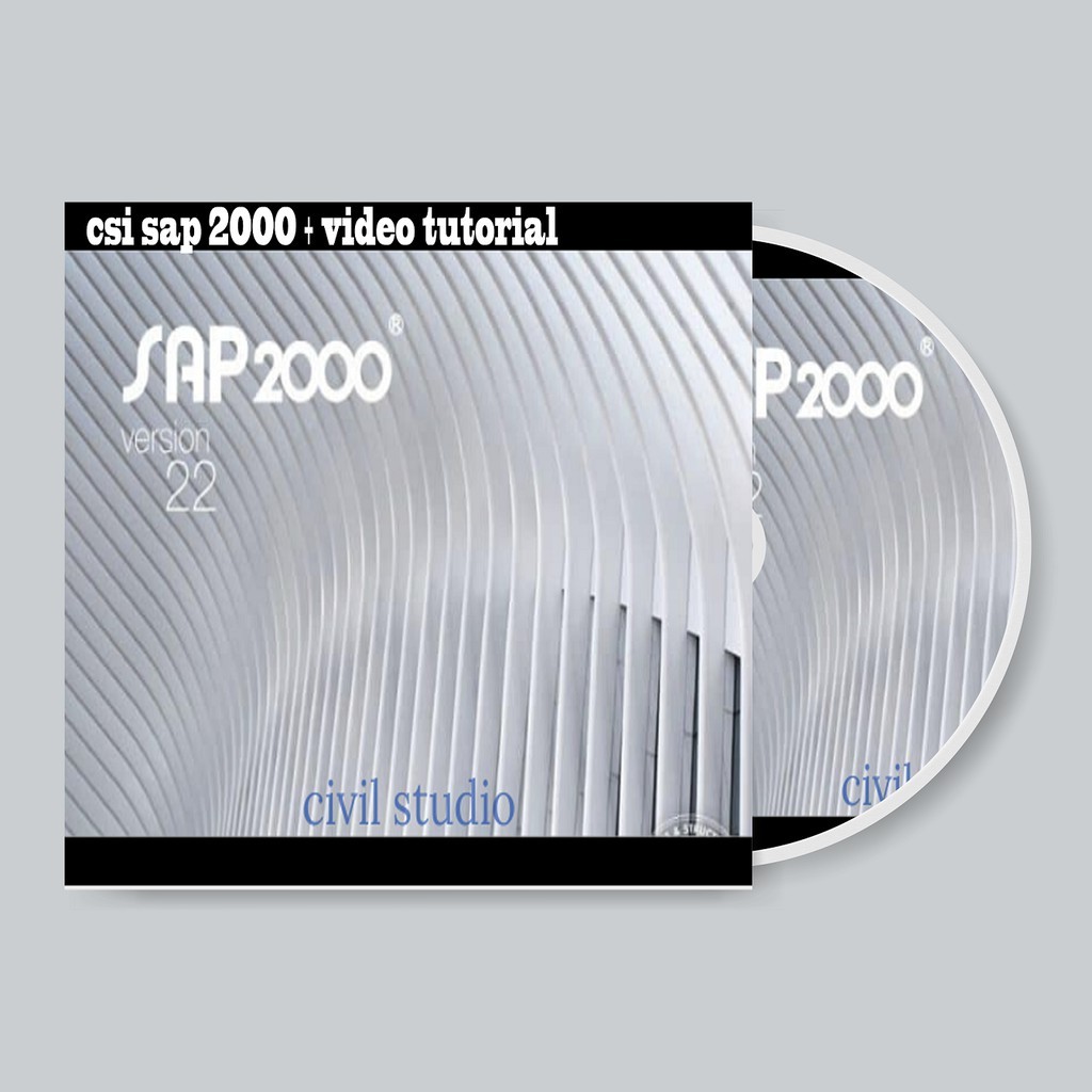 Software CSI SAP 2000 Full Version + Video Tutorial Pembelajan (DVD)