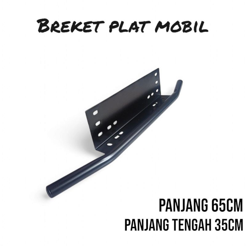 Breket Plat Mobil Bisa Dipasang Lampu LED / Tembak / Sorot