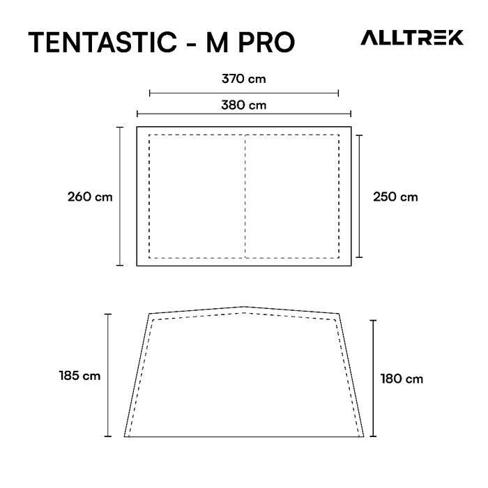 ALLTREK Tenda Camping Tentastic Outdoor 1 Bedroom + 1 Guest Room - Medium Khaki PRO