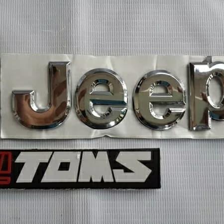 Emblem Logo Jeep Big Chrome Krom Wrangler Rubicon Taft Feroza Katana