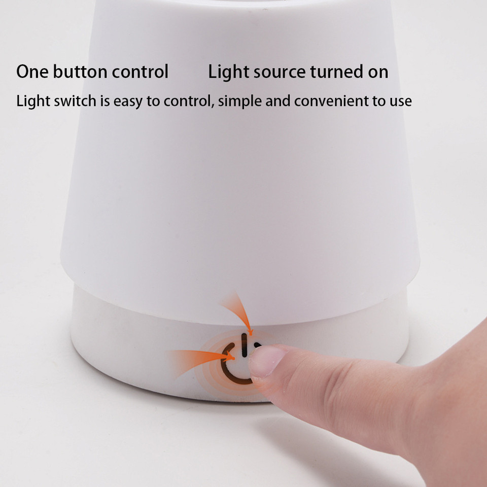 LED Reargeable And Plug-In Eye Protection Table Lamp Night Light Student Dormitory Bedside Reang Lam