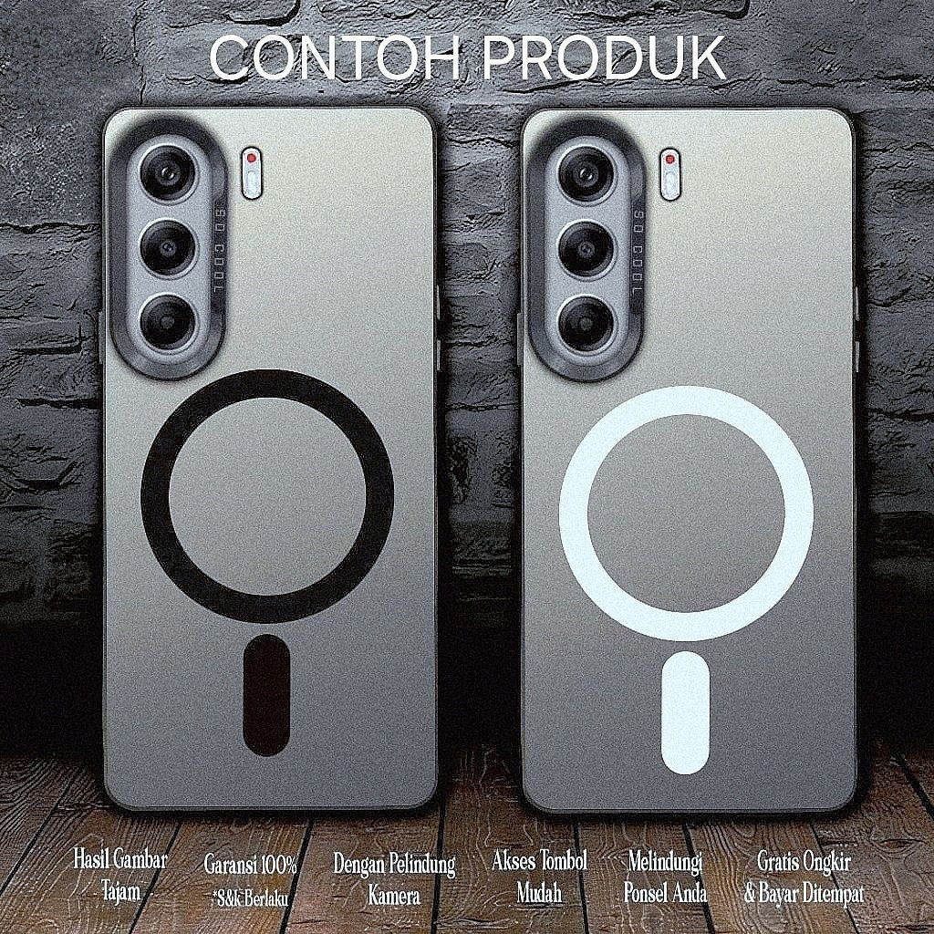 MAGSAFE Case POCO X6 M6 Pro X5 F5 F6 F4 M5 M4 M3 Casing Softcase Elegant Frosted Anti Fingerprint & 