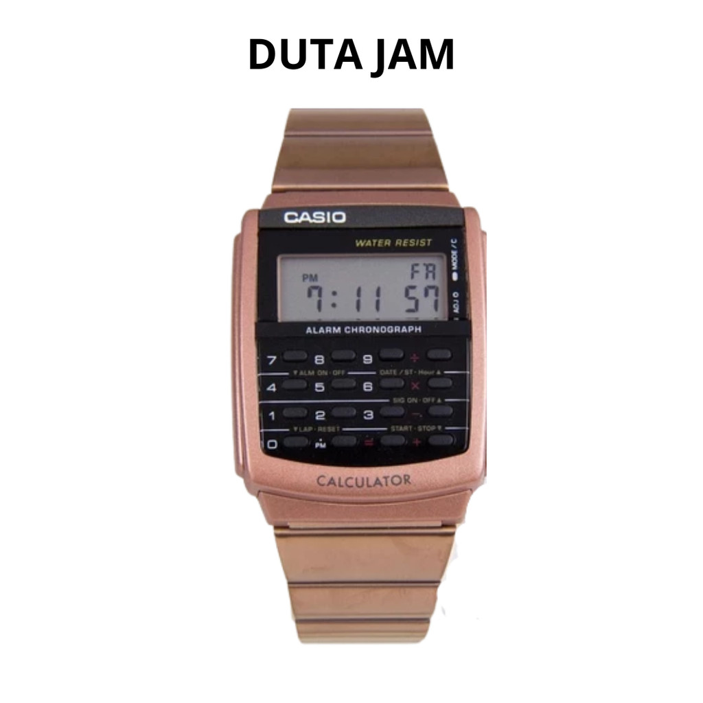 JAM TANGAN PRIA CASIO CALCULATOR DATA BANK CA506C-5AD ORIGINAL