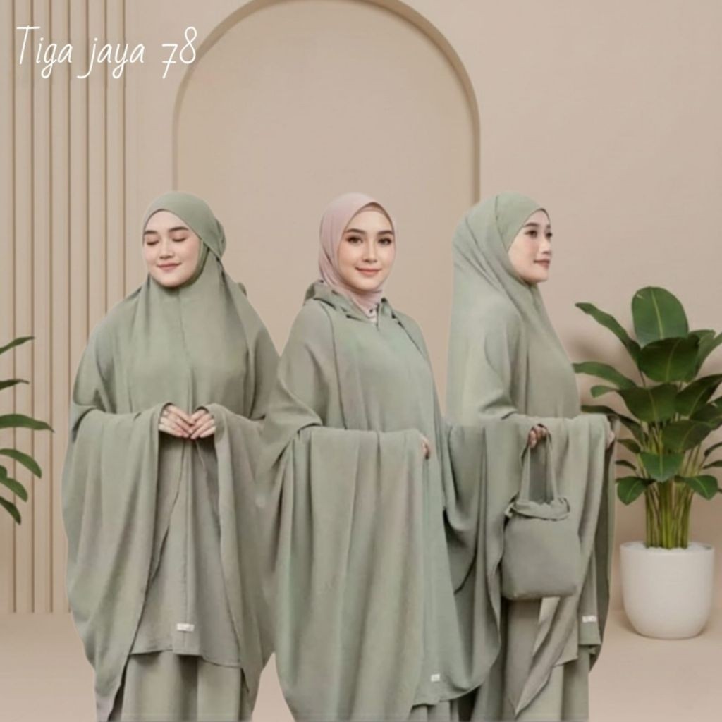 Mukena Model Terbaru 2025 Termurah Mukena Lesti 3in1 // Mukena Dewasa Katun Polos Jumbo