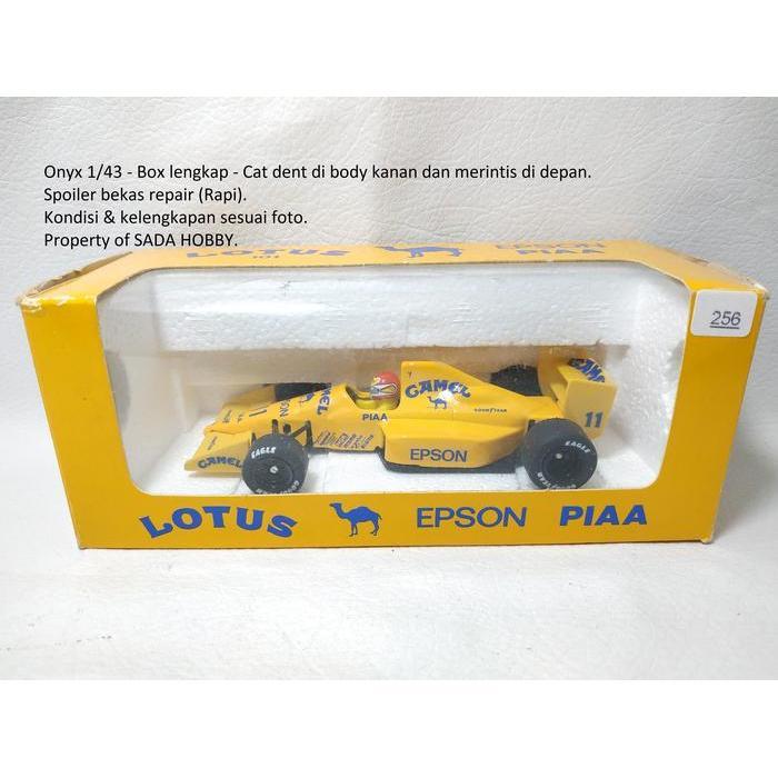 F1 Lotus 101 No 11 Nelson Piquet Made in Portugal Full Livery Onyx Diecast Miniatur