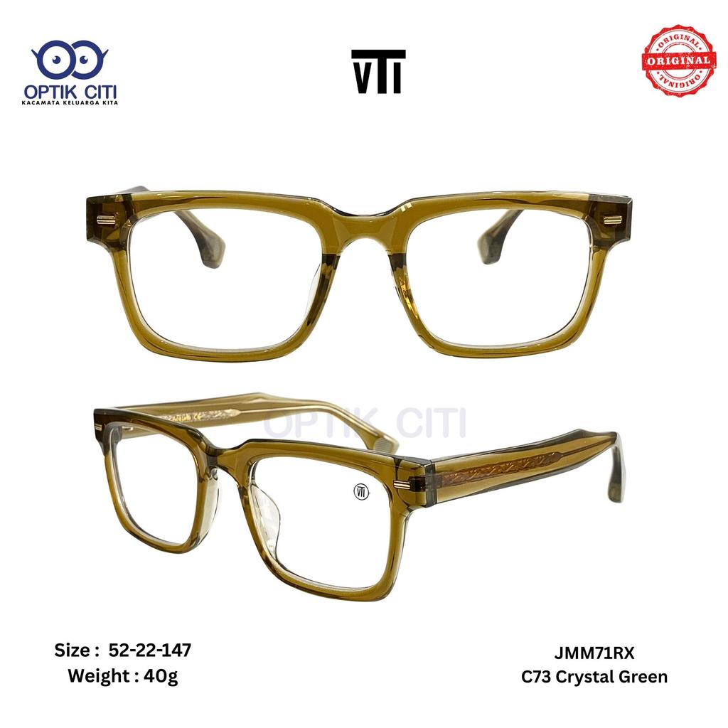 Frame Kacamata Pria Wanita Kotak Tebal Vintage VTI JMM71RX Original