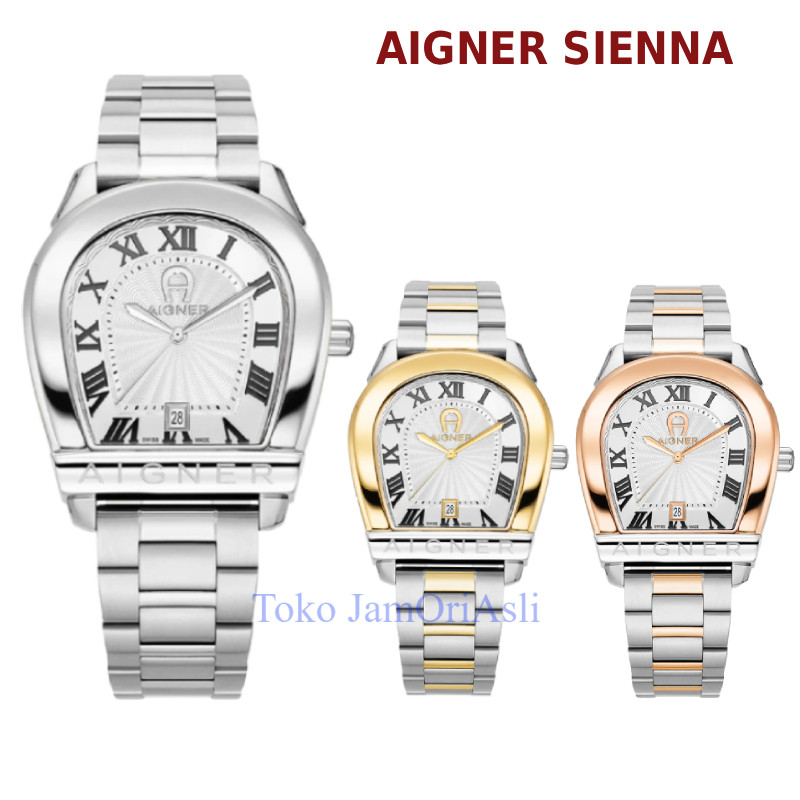 Promo Original Aigner Pria AGW.244006  AGW.244007  AGW.244008 Sienna Quartz White Dial Swiss Made Ga