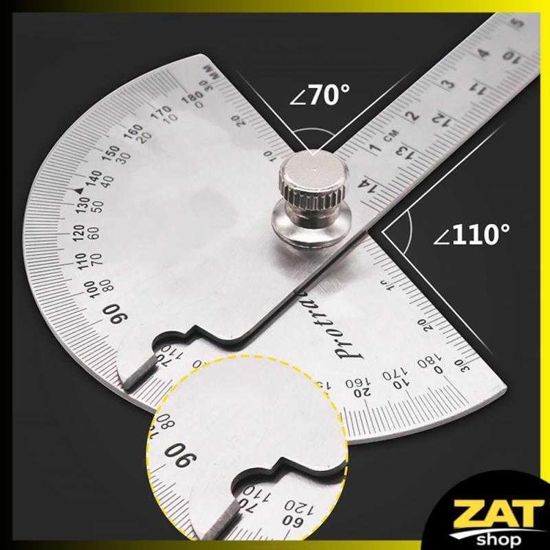 Protractor Penggaris Busur Derajat Measuring 145mm 180Degree - PR180