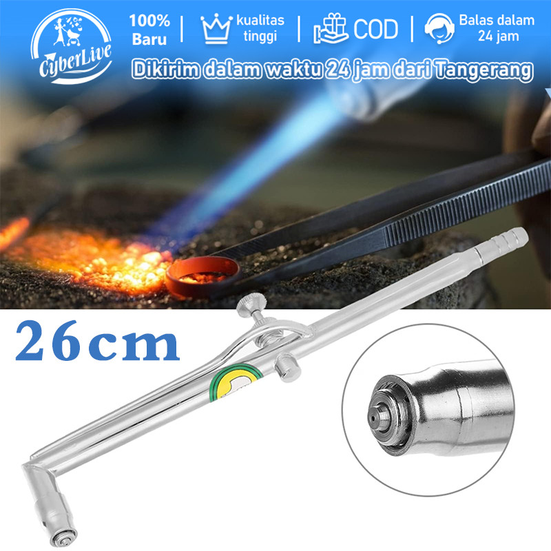 Pistol Obor Las Tembaga Putih 26cm Solder / Blender Lebur Emas Alat Las Aluminium Untuk Melelehkan E