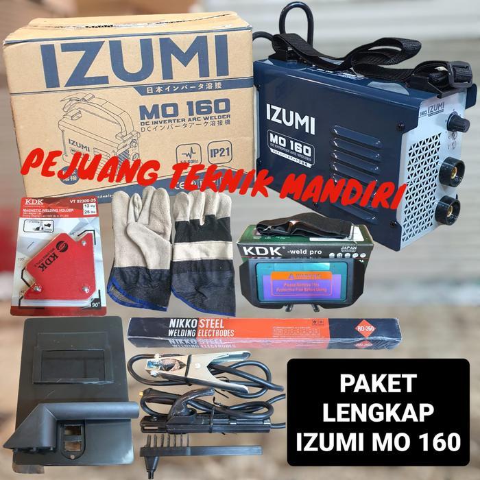 Konstrux MESIN LAS IZUMI MO 160 / TRAFO LAS INVERTER IZUMI MMA 160 / IZUMI 160 - PAKET LENGKAP